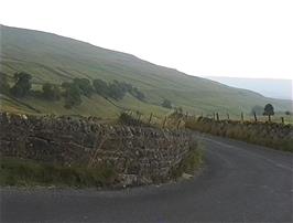 View back to Buckden Out Moor from near Cray Gill waterfall